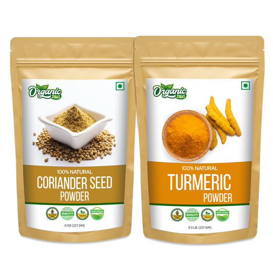 Coriander Powder (227gm) + Turmeric Powder (227gm)