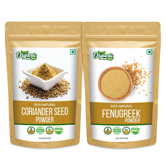 Coriander Powder (454gm) + Fenugreek Powder (453gm)