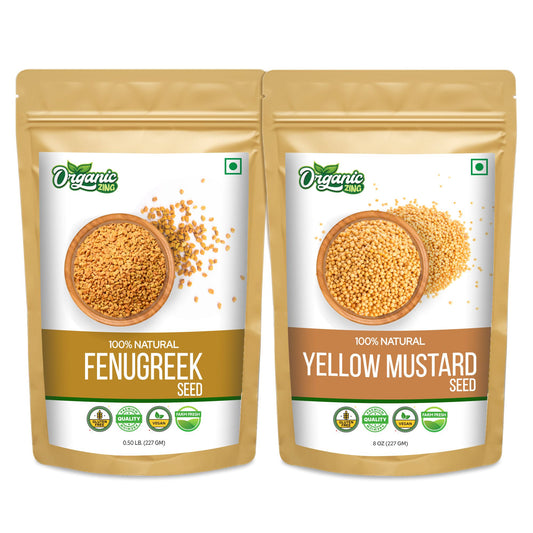 Fenugreek Seed (227gm) + Yellow Mustard Seed (227gm)