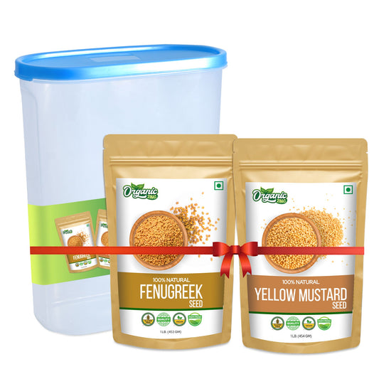 Fenugreek Seed (453gm) + Yellow Mustard Seed (454gm)