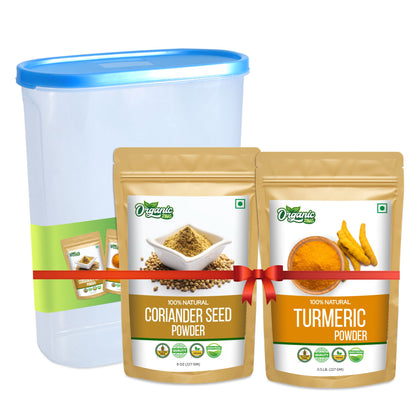 Coriander Powder (227gm) + Turmeric Powder (227gm)