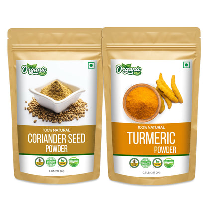 Coriander Powder (227gm) + Turmeric Powder (227gm)