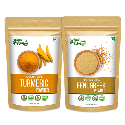Turmeric Powder (227gm) + Fenugreek Powder (227gm)