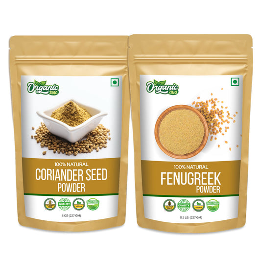 Coriander Powder (227gm) + Fenugreek Powder (227gm)