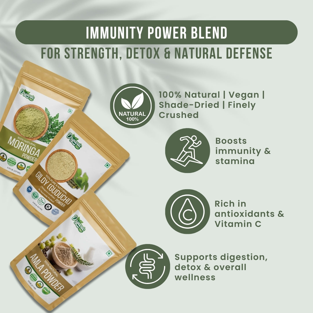 Amla and Moringa powder for hair