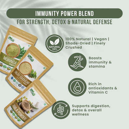 Amla and Moringa powder for hair