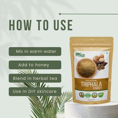 organic triphala powder for digestion support