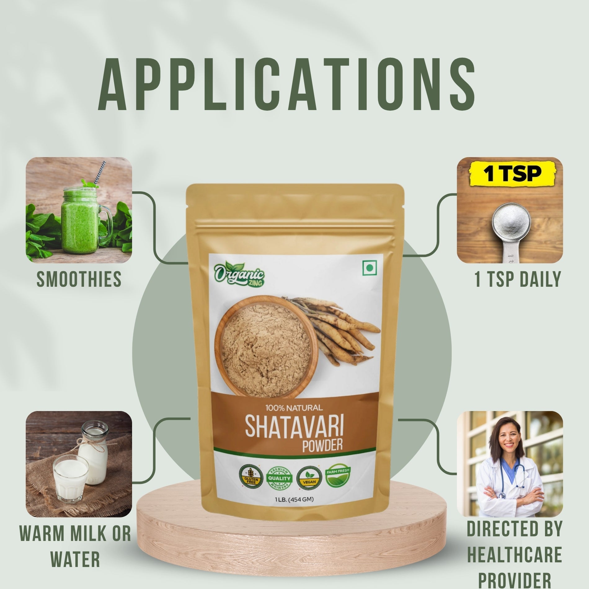 Pure Shatavari Powder.