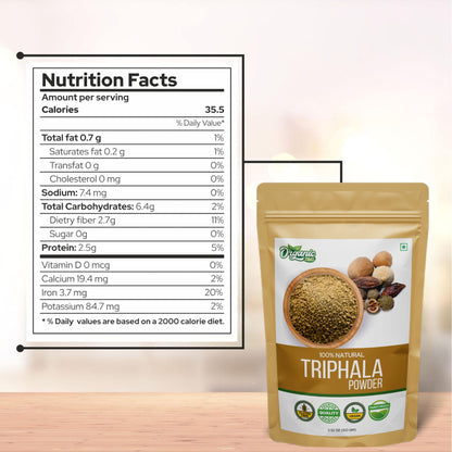 organic triphala powder with amla haritaki bibhitaki