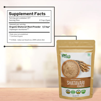 Shatavari Powder Supplement Facts