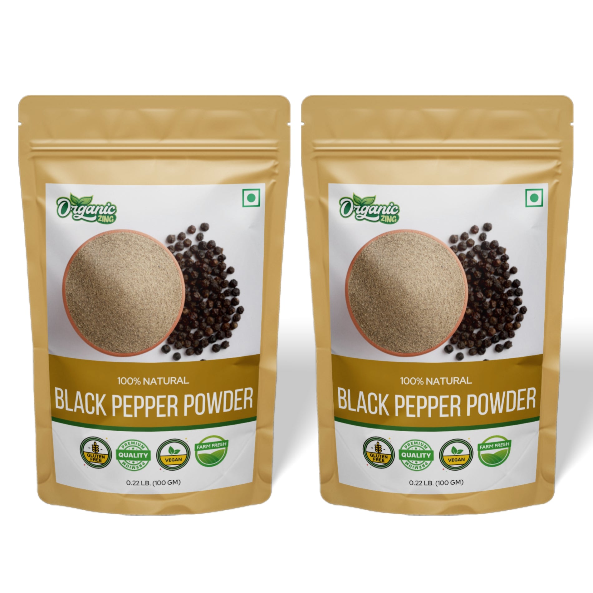 2 pack of Black Pepper Powder